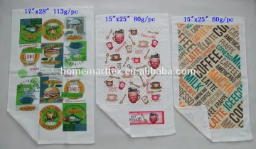 100%cotton printed absorbed soft kitchen velour towel