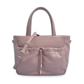 Ladies Casual Shopping Tote Bag Leather Drawstring Bag