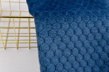 100% Polyester Diamond Jacquard Flannel Fabric