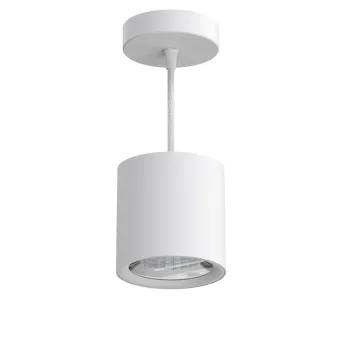 10W, 15W, 25W LED Downlights: White and Black Cylinder Suspended Lights
