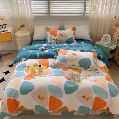 Pebbles bed sheet cover bedding pillowcase set