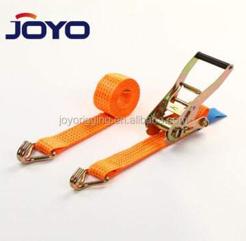 ISO9001 Certified Polyester Ratchet Tie Down Strap 2''x5T/1.5''x3T with Plastic Handle