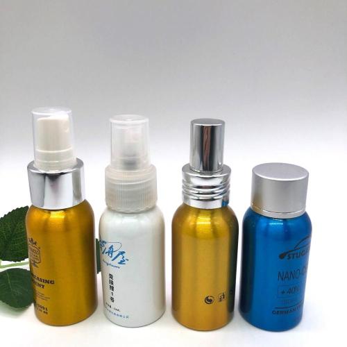 Pulvérisateur bouteille en aluminium conception personnalisée cosmétique quotidienne