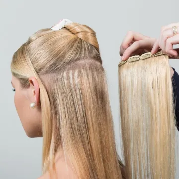 16 clips 7 pieces Long Straight Synthetic Hair Extensions Clips in High Temperature Fiber 21 Colors Clip in Hair in Stock