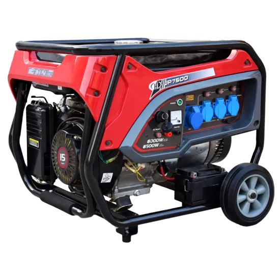 8kW 8.5kVA Electric Start 60Hz 110/220V Portable Gasoline Generator - JP10000 Open Frame Type