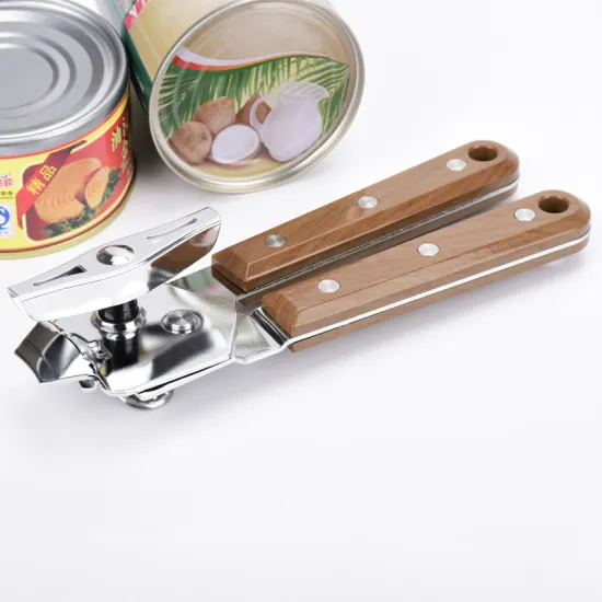 Wood Handle Stainless Steel Can Opener