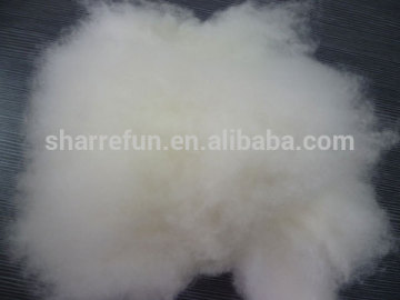 Sharrefun 100% Dehaired and carded cashmere fiber natural white with SGS