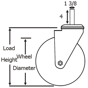 Heavy Duty Round Stem Size Instruction