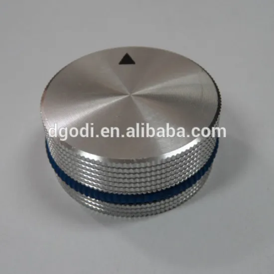 Professional custom high precision aluminum audio equipment knobs