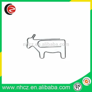 Metal Paper Clips Cow shaped