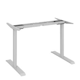 Round-legged dual-motor two-section electric height-adjustable table