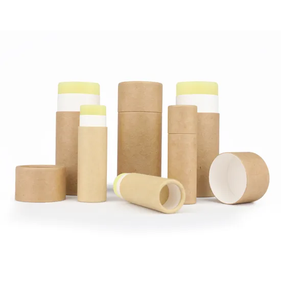 High Class Round Empty Lipstick Container Paper Tube