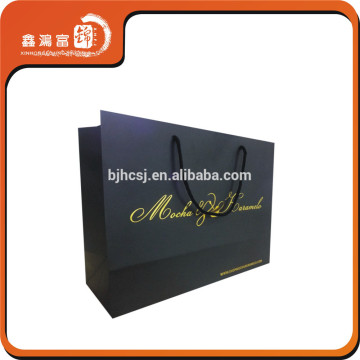 Customized shopping paper bag and paper shopping bag for clothing company