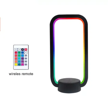 Square Shape RGB LED Desk Lamp with Wireless Phone Charger
