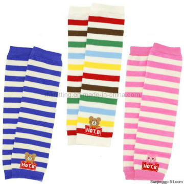 Striped Cotton Girl's Legwarmer Lw-22