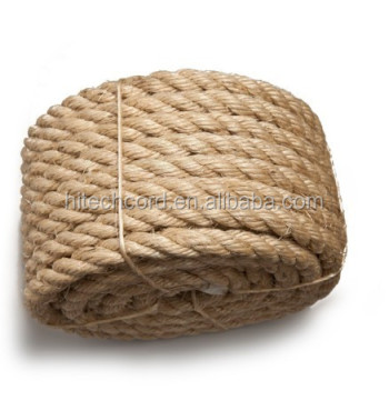 Factory Price 10mm Thick 3 Strand Twisted Jute Rope
