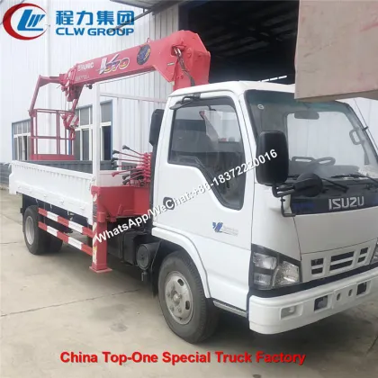 ISUZU Truck Mounted 3Ton UNIC Crane With Basket
