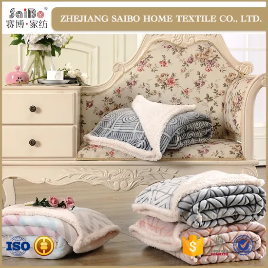 Cut flowers flannel + cotton Sherpa back blanket