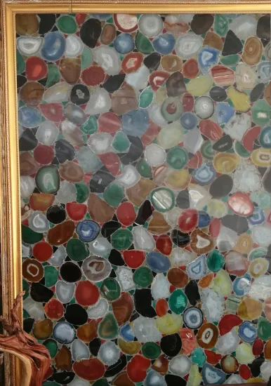 Multicolor natural agate stone slab