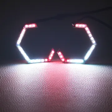 Universal HEX Shape LED Halo Rings for Projector Lens
