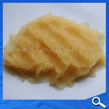 Gel type strong acidic cation exchange resin, 001*4 resin, resin 001x4