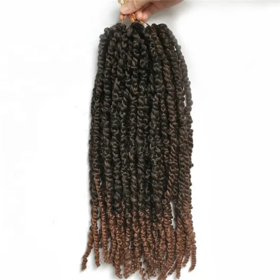 18 Inch Pre-looped Passion Crochet Hair for Women Synthetic Braids Ombre Pre-twisted Passion Twist Hair