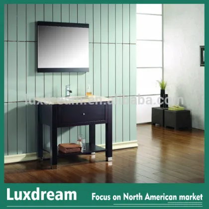 melamine ADA wall hung bathroom vanity