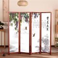 Room Divider with Asian Calligraphy Artwork Design