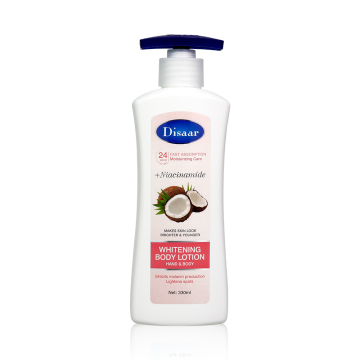 Wholesale Organic Niacinamide Body Lotion with Argan Oil for Glowing Skin and Spot Lightening