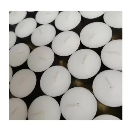 100% paraffin wax white compressed tealight candles