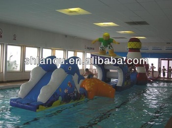 Aqua Pool Inflatable Water Obstacle Course Games