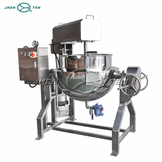 JHENTEN New Pressure Vessel Standard Double Jacketed Kettle Compliant with GMP