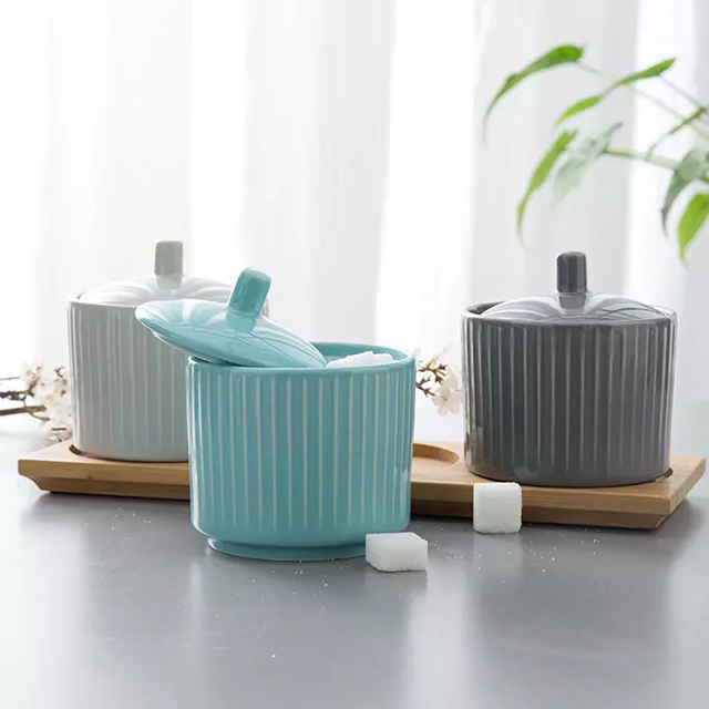 Modern Conic Shape Hotel Storage Jar - Ceramic Canister Sets For ...