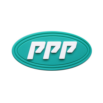 3D Silicone Shirt Patch with Rubber PVC and Iron Backing