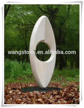 Contemporary White Marble Art Statue For Sale