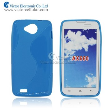 Free Sample Transparent S Shape TPU Mobile Phone case for AX660 from China Supplier
