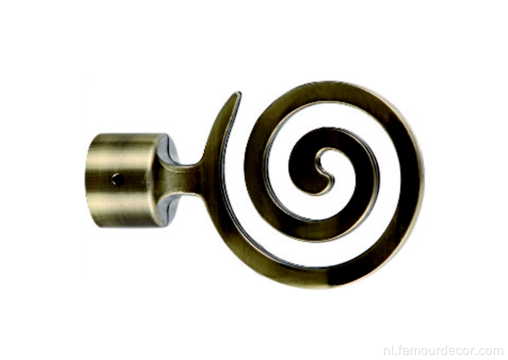 Swirl grafische hardwaregordijnstaafuitgang