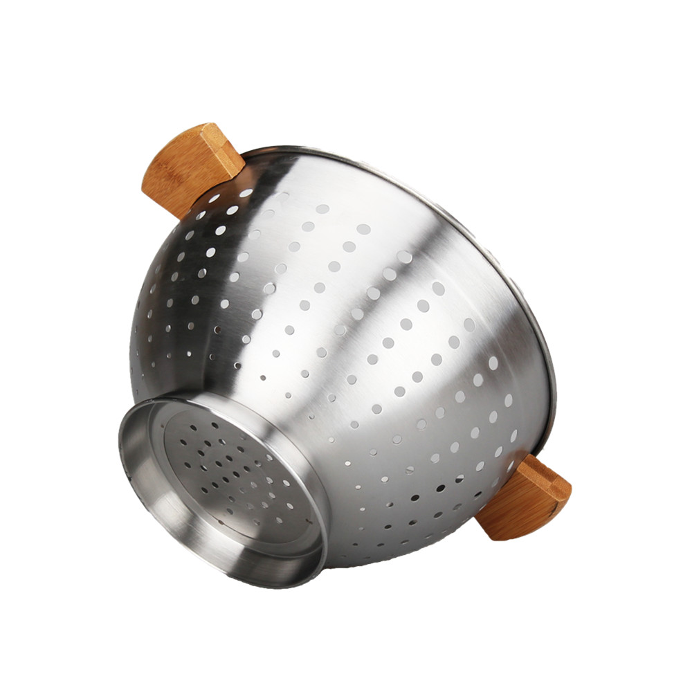 Small Holes Design Silver Colander