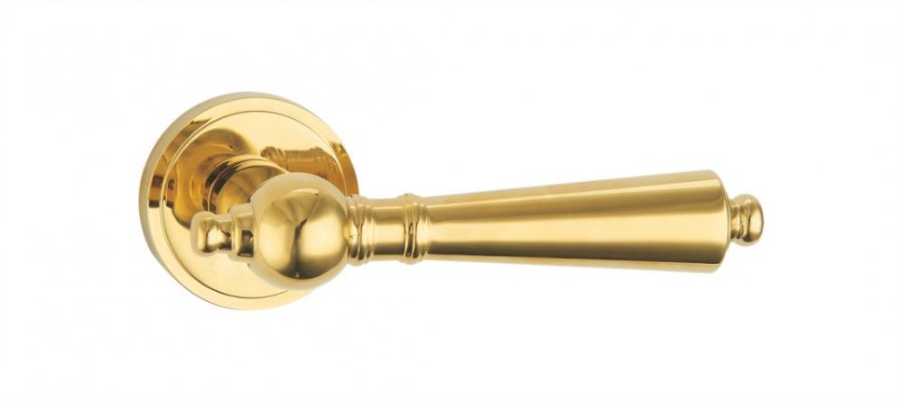 Brass Door handle sets Victorian scroll levers