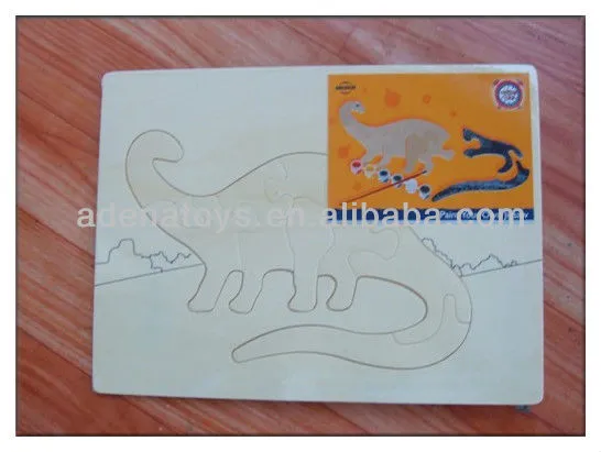 Preschool Toy Wooden Puzzle & DIY Puzzle Paint Set WP2-1/