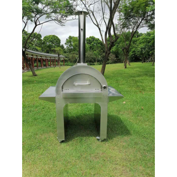Wholesale Freestanding Stainless Steel Wooden Burning Hybrid Quattro Gas Fired Brick Stone Pizza Ovens For Pizza Cooking