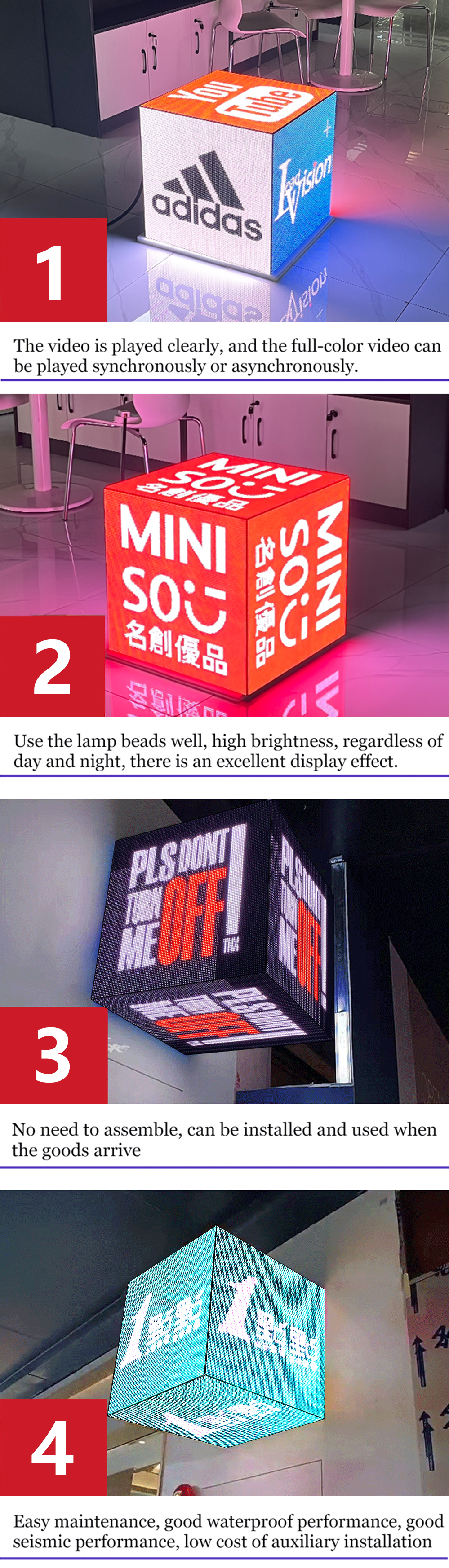cube led display