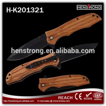 wooden handles drop point blade decorative pocket knives