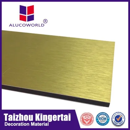 Alucoworld new products brushed finish fireshield aluminum composite panel                        
                                                                                Supplier's Choice