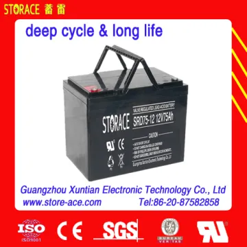 12v 75ah VRLA deep cycle battery