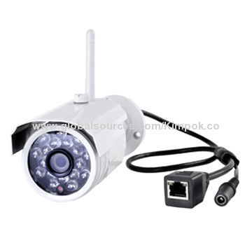 Megapixel IP Camera, 720P Water-resistant, Supports Day and Night IR Vision