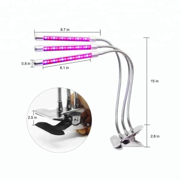 2018 upgraded version 27w three head led grow light with auto switch ON timmer