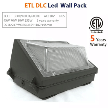 حزمة الجدار LED في الهواء الطلق مع مقاومة التآكل