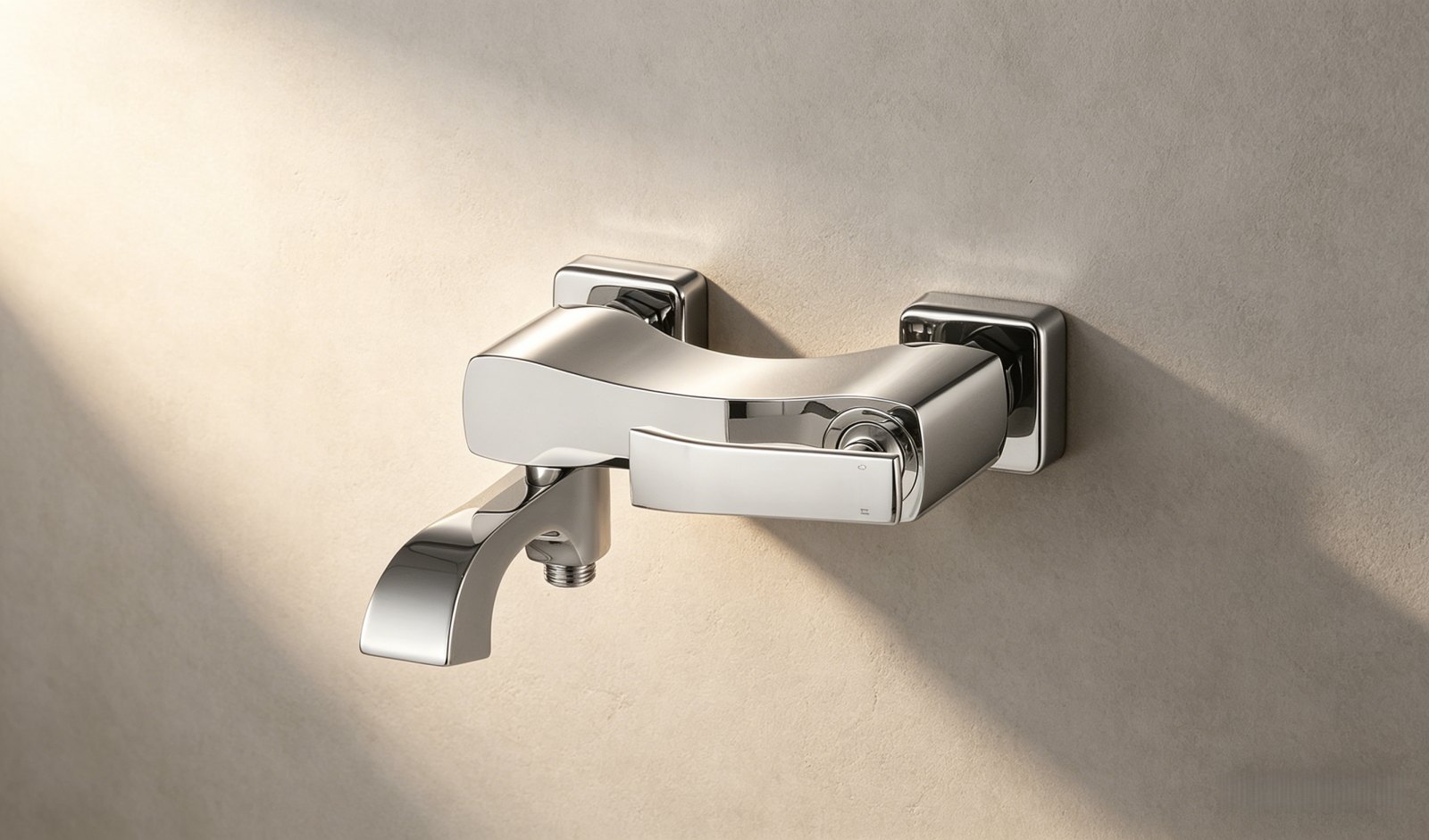 Shower Mixer with Spout