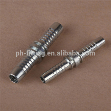 stainless steel stand double hydraulic hose fitting